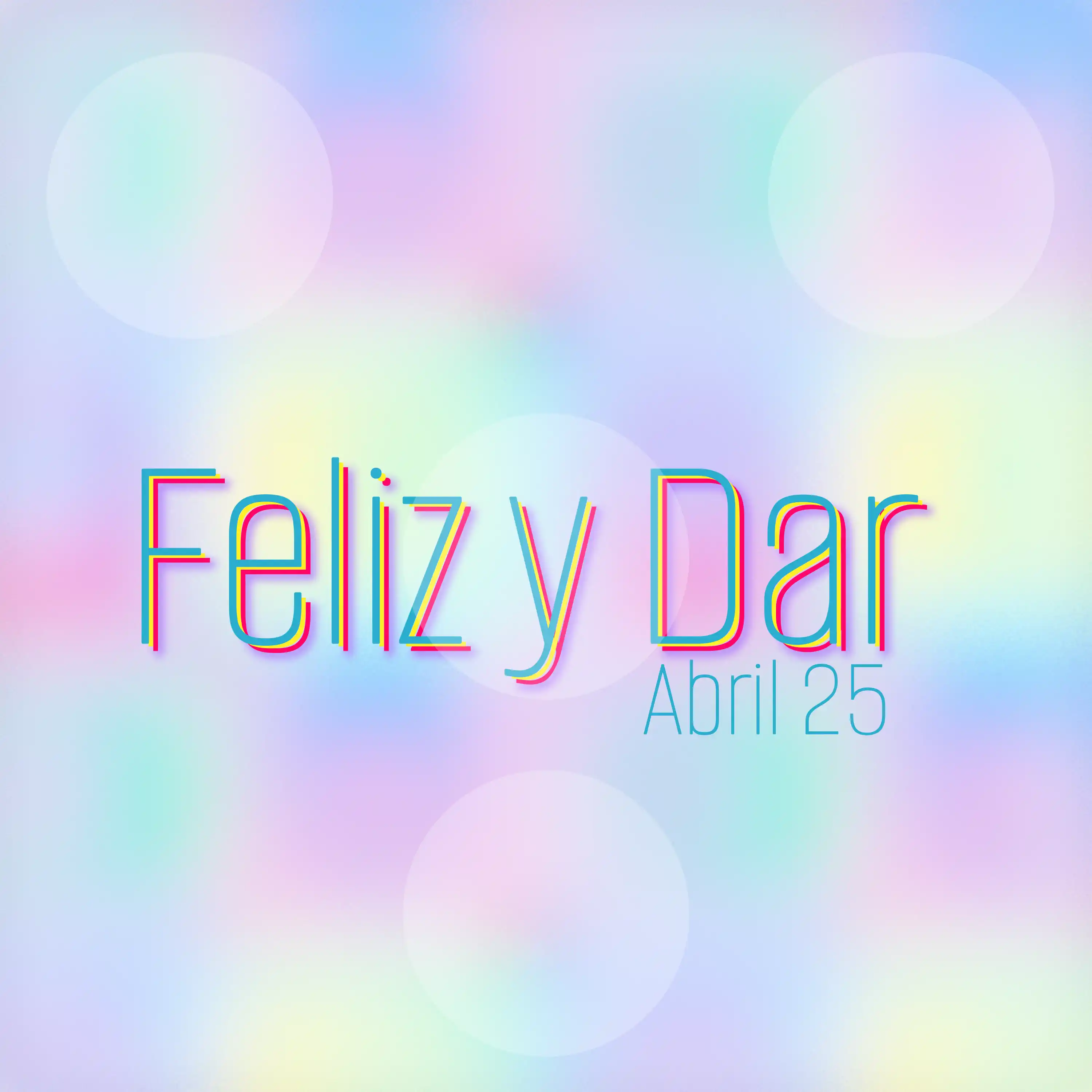 Tapa del sencillo Feliz y Dar